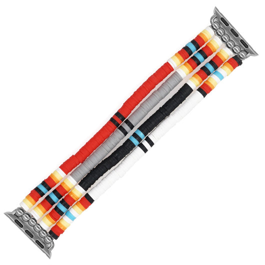Correa de Reloj Artesanal en Cerámica Suave - Diseño Multicolor Negro - Image 15