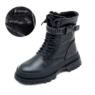 Botas Martin Infantiles de Cuero - Estilo Clásico Punta Redonda - Image 4