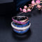 Personalized Multi-layer Surround Ring With High-grade Micro-inlaid Zircon Platinum Size 6
