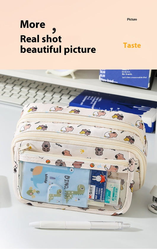 Estuche Escolar Infantil de Gran Capacidad con Diseño Cartoon - Image 17