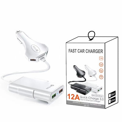 Cargador Rápido 12A de 4 Puertos USB con Cable Incluido - Image 9