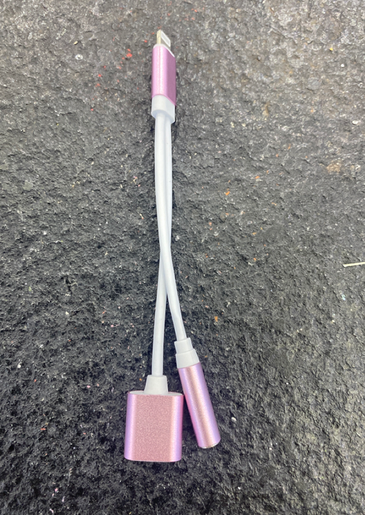 Cable Adaptador Dual 2 en 1 para Carga Rápida de Móviles