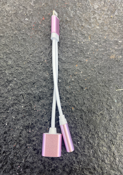 Cable Adaptador Dual 2 en 1 para Carga Rápida de Móviles