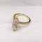 Drop Mosan Diamond Ring Shaped Surrounding Set 4ct Mosan Drill US No5