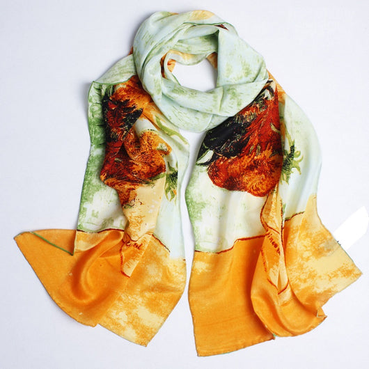 Pañoleta Larga de Satén Crepe para Mujer 160x45 cm - Image 16