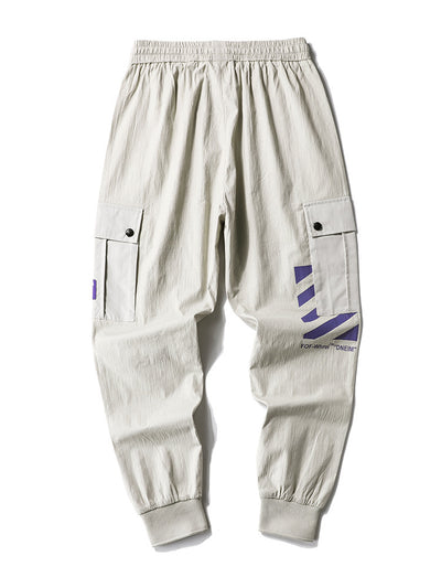 Pantalones Negros de Nueve Puntos para Hombre