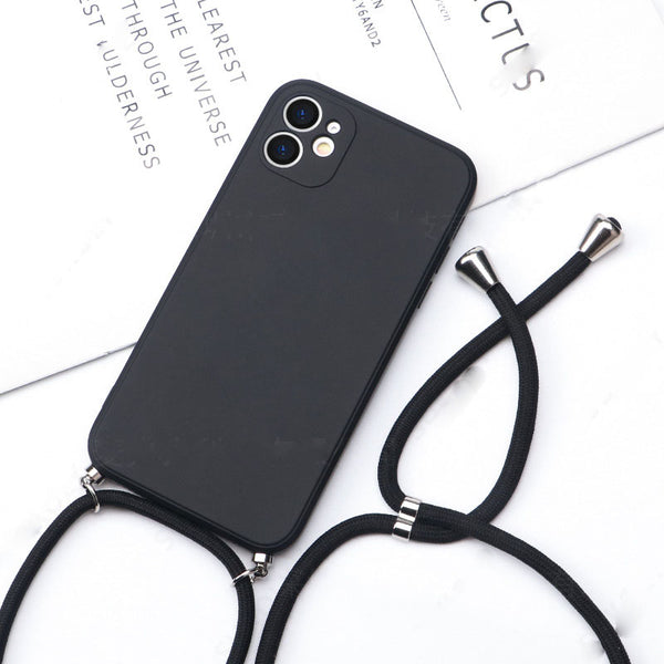 Funda de Teléfono de Silicona Líquida con Cordón Ajustable - Image 4
