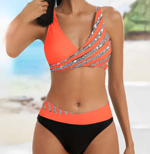 Bikini Estampado Dividido Estilo Europeo y Americano - Image 10