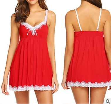 Camisón Sexy de Encaje con Escote Halter para Mujer - Image 7