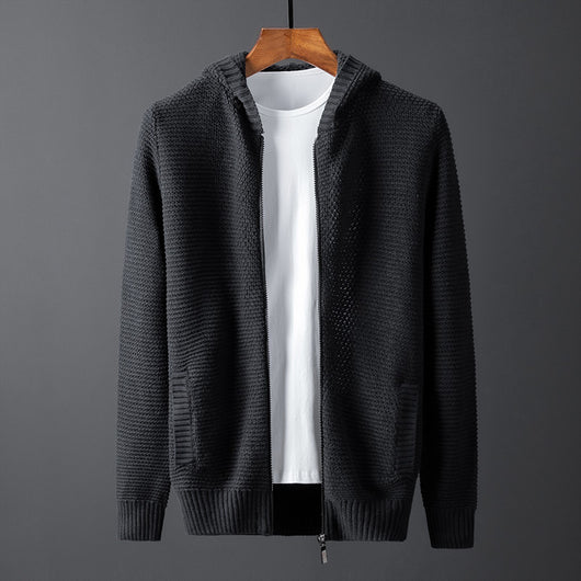 Suéter Hoodie con Cierre para Hombre - Diseño Moderno Liso - Image 8