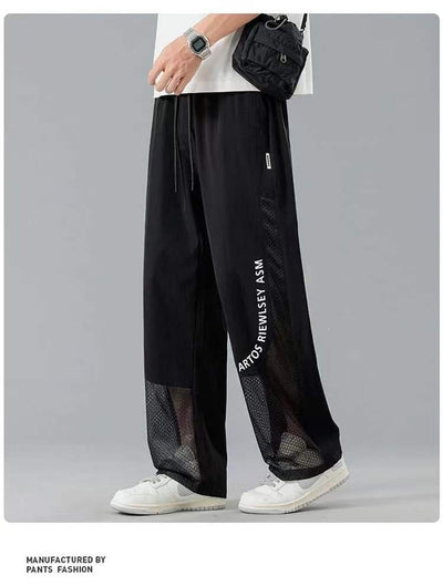 Pantalones Rectos de Seda de Hielo para Hombre - Cómodos y Frescos - Image 14