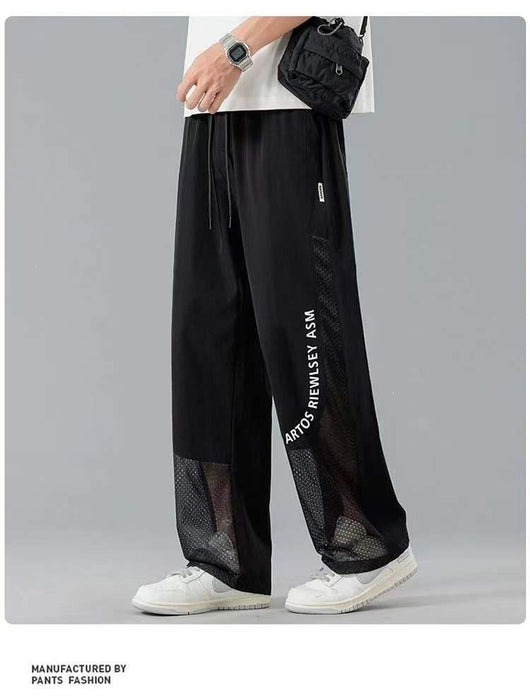 Pantalones Rectos de Seda de Hielo para Hombre - Cómodos y Frescos - Image 14