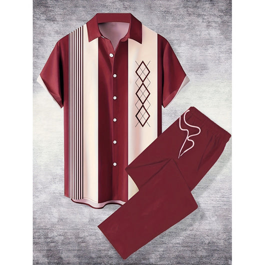 Conjunto Casual de Camisa y Pantalón para Hombre - Estilo Moderno - Image 24