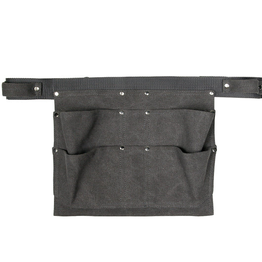 Riñonera de Lona Encerada Resistente al Agua - Bolsa de Herramientas Multiusos Color Barro - Image 10