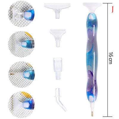 Bolígrafo de Perforación de Diamante Pulido con Pincel de Color - Image 11