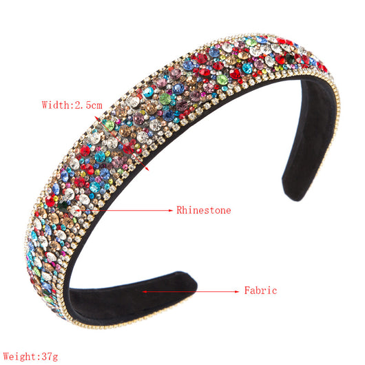 Diadema Deportiva Diamantes Coloridos Antideslizante para Mujer - Image 14