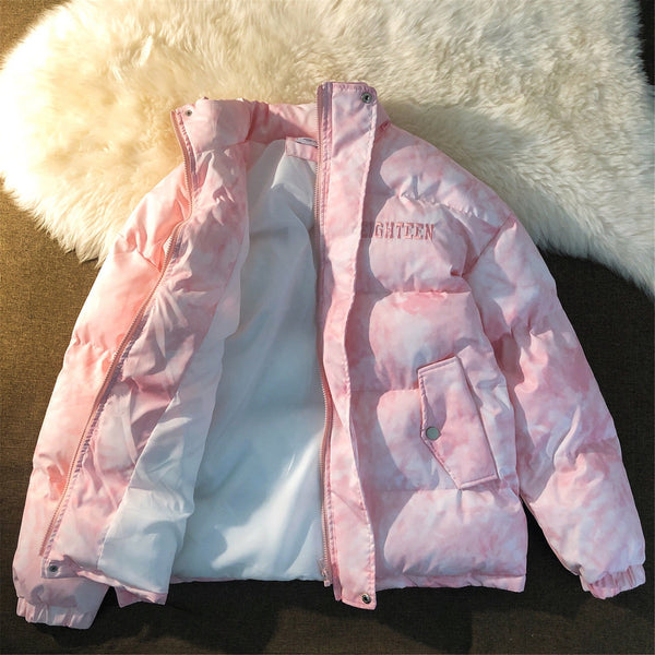 Chaqueta Acolchada Suelta Diosa Fan Li - Estilo Elegante para Otoño e Invierno