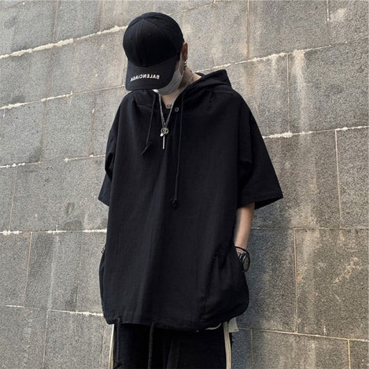 Playera Hoodie Trend Ruffian Manga Corta para Hombre - Image 2