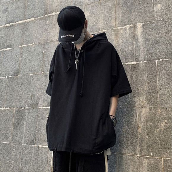 Playera Hoodie Trend Ruffian Manga Corta para Hombre