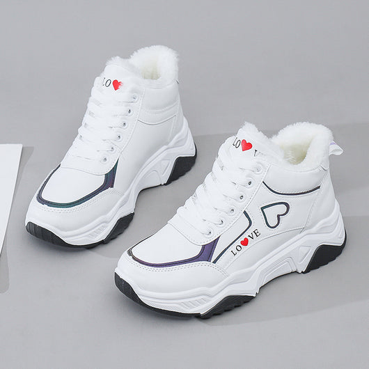 Zapatillas Deportivas Altas de Algodón y Cachemir para Mujer - Image 5
