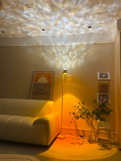 Lámpara Proyectora de Luz Atardecer Rojo con Patrón de Onda Acuática - Image 12
