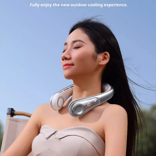 Ventilador Portátil Recargable USB para Cuello - Diseño Ergonómico Manos Libres - Image 2