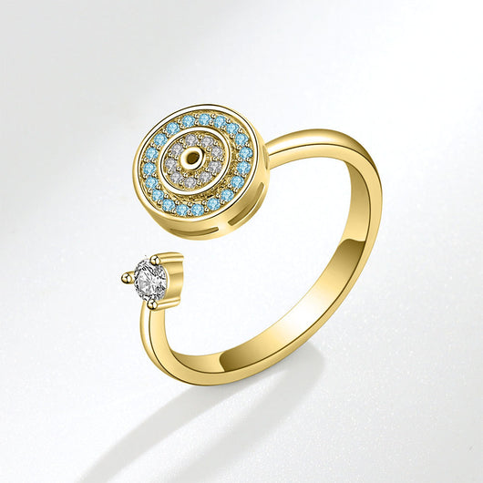 Anillo Giratorio de Plata Esterlina S925 Diseño Europeo - Image 3