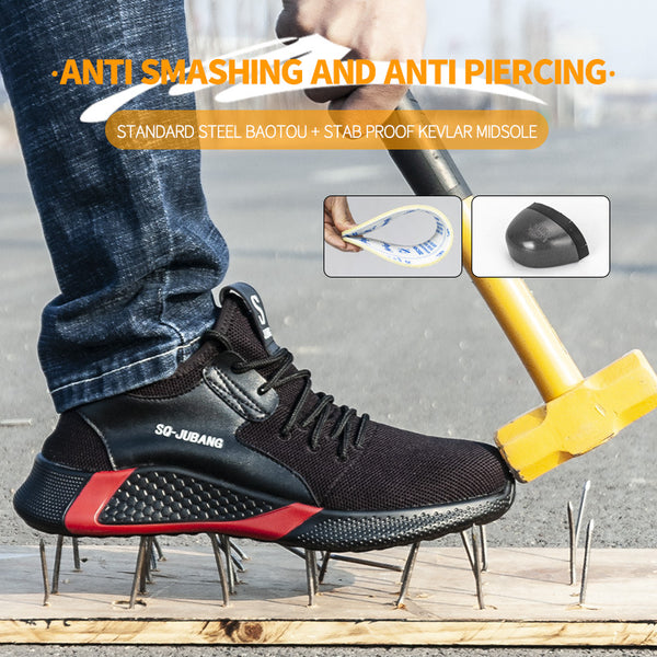 Zapatos de Seguridad Laboral con Puntera de Acero y Protección Antiperforación