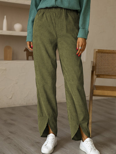 Pantalones de Pana Gruesa con Cintura Elástica - Comodidad para Otoño e Invierno - Image 7