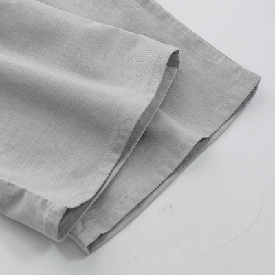 Pantalón Ancho de Lino y Algodón con Cintura Elástica - Image 36