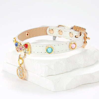 Collar para Gato con Moño de Diamantes y Aleación Elegante - Image 2