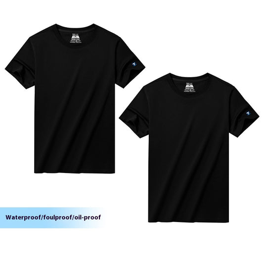 Camiseta Básica Antitinción de Algodón Xinjiang para Hombre - Image 13
