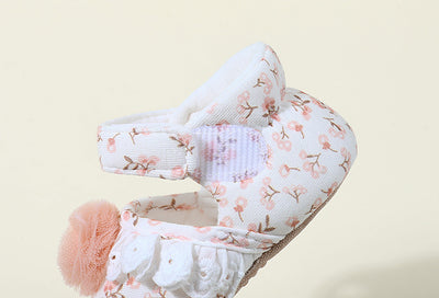 Zapatos de Algodón Floral Estilo Princesa Coreano para Niñas - Image 7