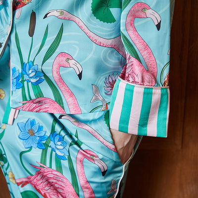 Pijama de Seda Helada para Mujer - Conjunto Largo de Descanso - Image 2