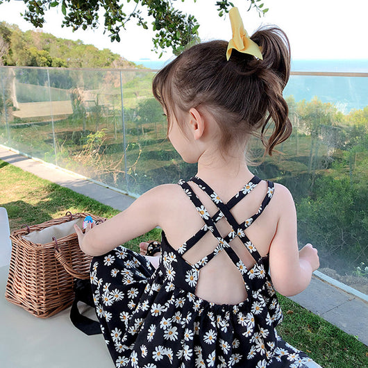 Vestido Princesa Estilo Occidental para Niña - Verano con Tirantes - Image 7