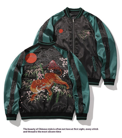 Chaqueta de Otoño Estilo Nacional Chino con Bordado Tiger Mountain - Image 7