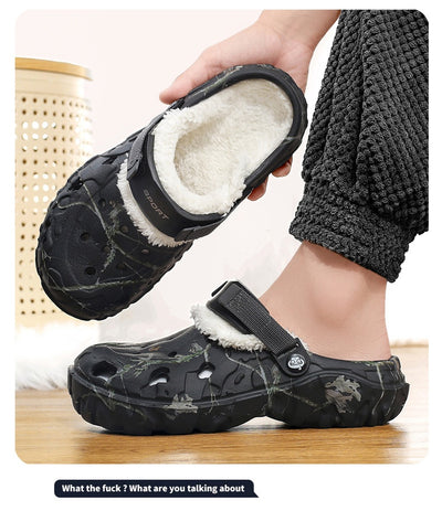 Pantuflas de Algodón con Suela Gruesa y Forro Polar - Zapatos Cálidos Cerrados - Image 13