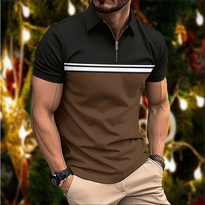 Polo Slim Fit para Hombre con Cuello Puntiagudo y Rayas en el Pecho - Image 2