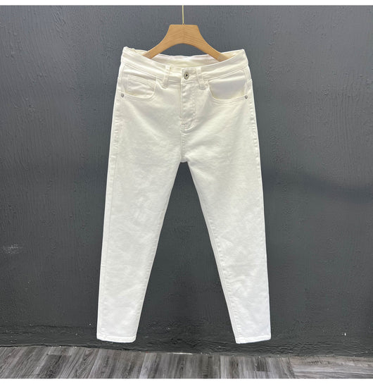 Pantalones Jeans Blancos Casuales para Hombre - Estilo Moderno y Versátil - Image 13