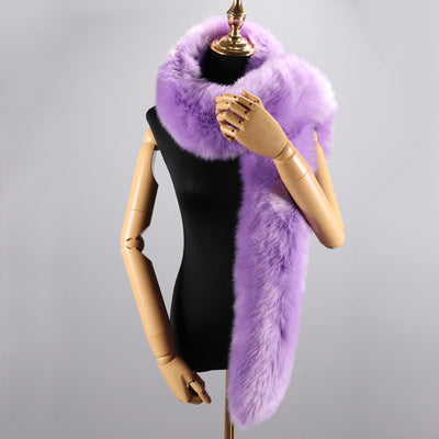 Chal Bib Extendido de Piel Sintética de Zorro para Invierno - Image 15