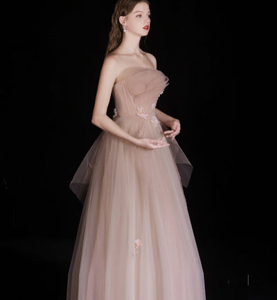 Vestido de Novia Tubo con Flores para Cena de Bodas - Image 4
