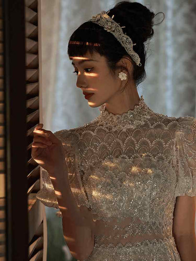 Vestido Vintage Elegante para Novia y Compromisos - Image 4
