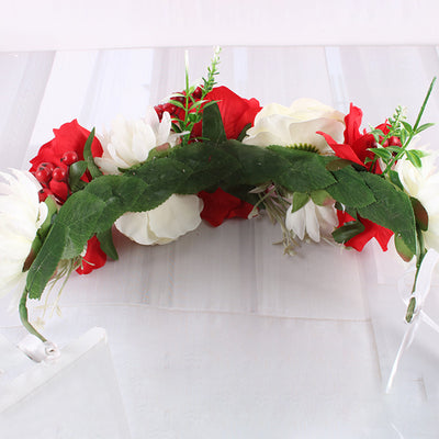 Diadema de Rosas de Simulación para Fiestas de Halloween y Navidad - Image 5