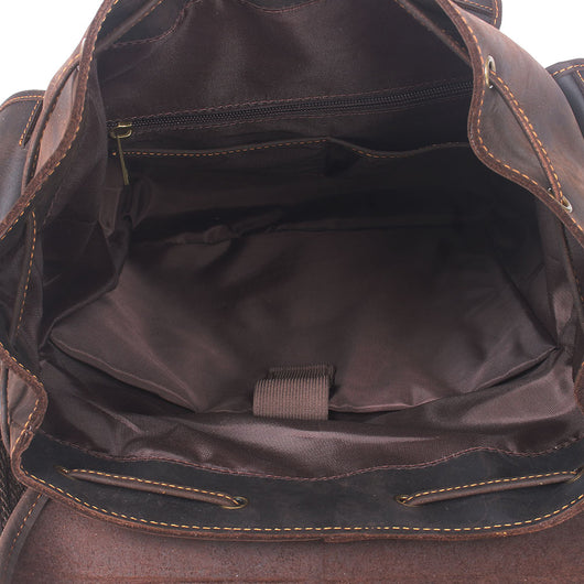 Mochila de Cuero Genuino Estilo Retro con Gran Capacidad para Hombre - Image 25