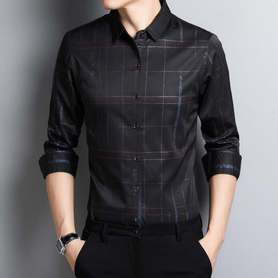 Camisa Manga Larga para Papá - Primavera y Otoño - Image 4