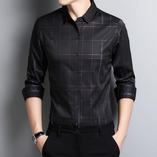 Camisa Manga Larga para Papá - Primavera y Otoño - Image 4