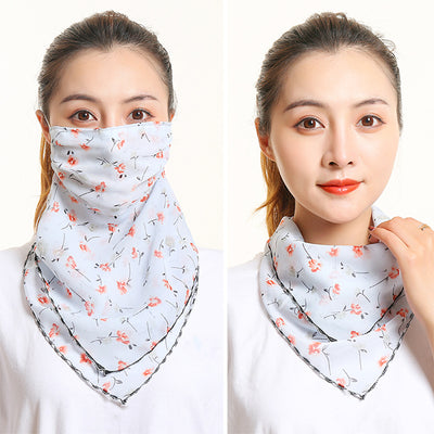 Pañuelo de Seda Protector Solar para Mujer - Máscara Cuello y Cara Verano - Image 18