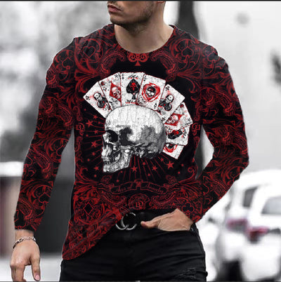 Camiseta Manga Larga Hombre Estampado Digital Calavera - Image 9