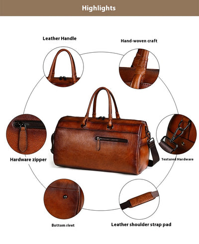 Bolsa de Cuero Premium Hecha a Mano Estilo Retro Gran Capacidad - Image 11