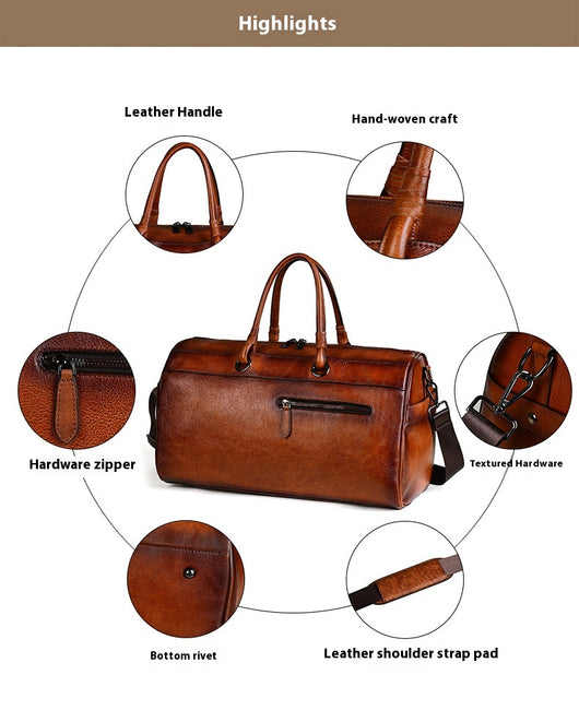 Bolsa de Cuero Premium Hecha a Mano Estilo Retro Gran Capacidad - Image 11